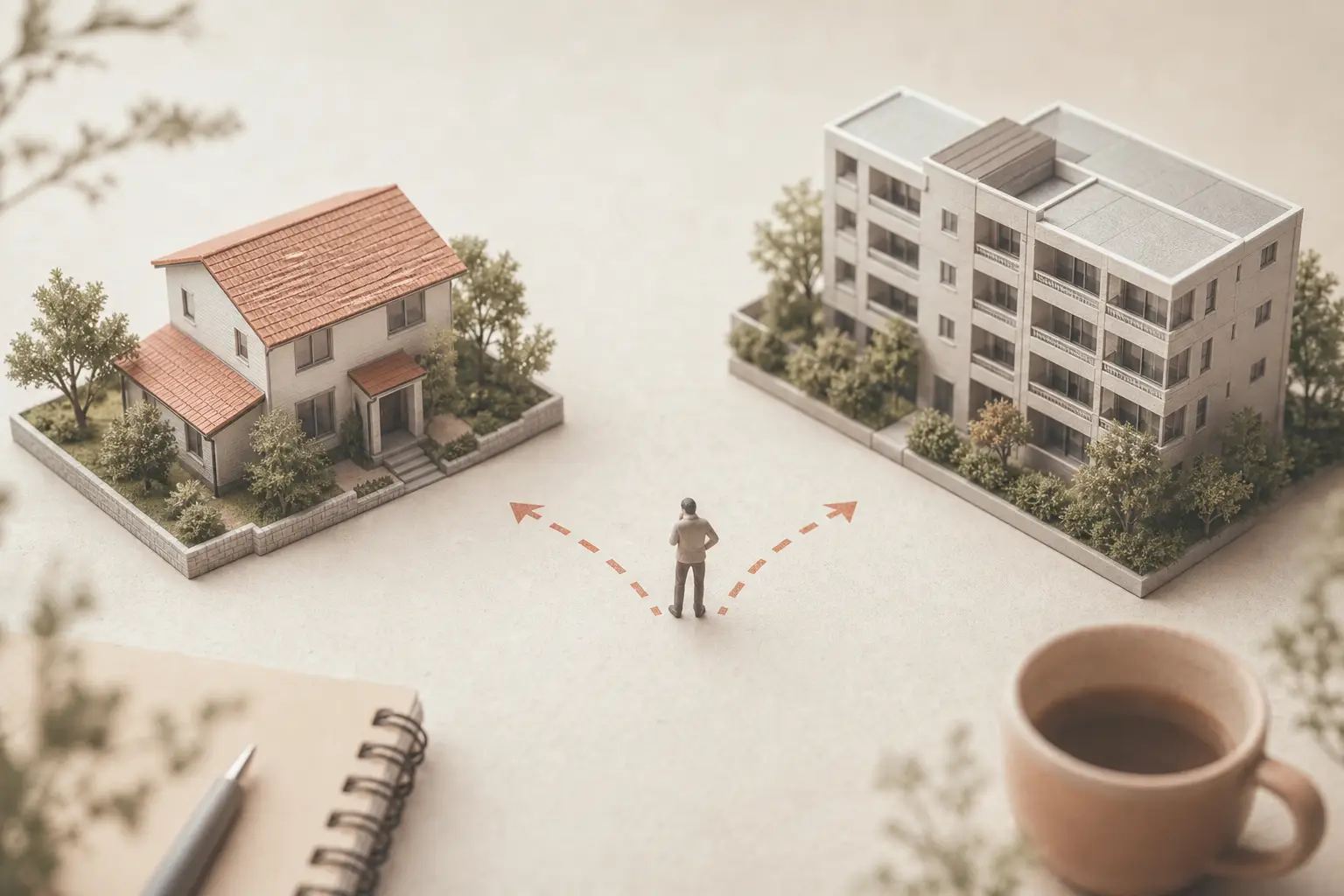 一戸建てと集合住宅、賃貸と購入はどちらがおすすめ？