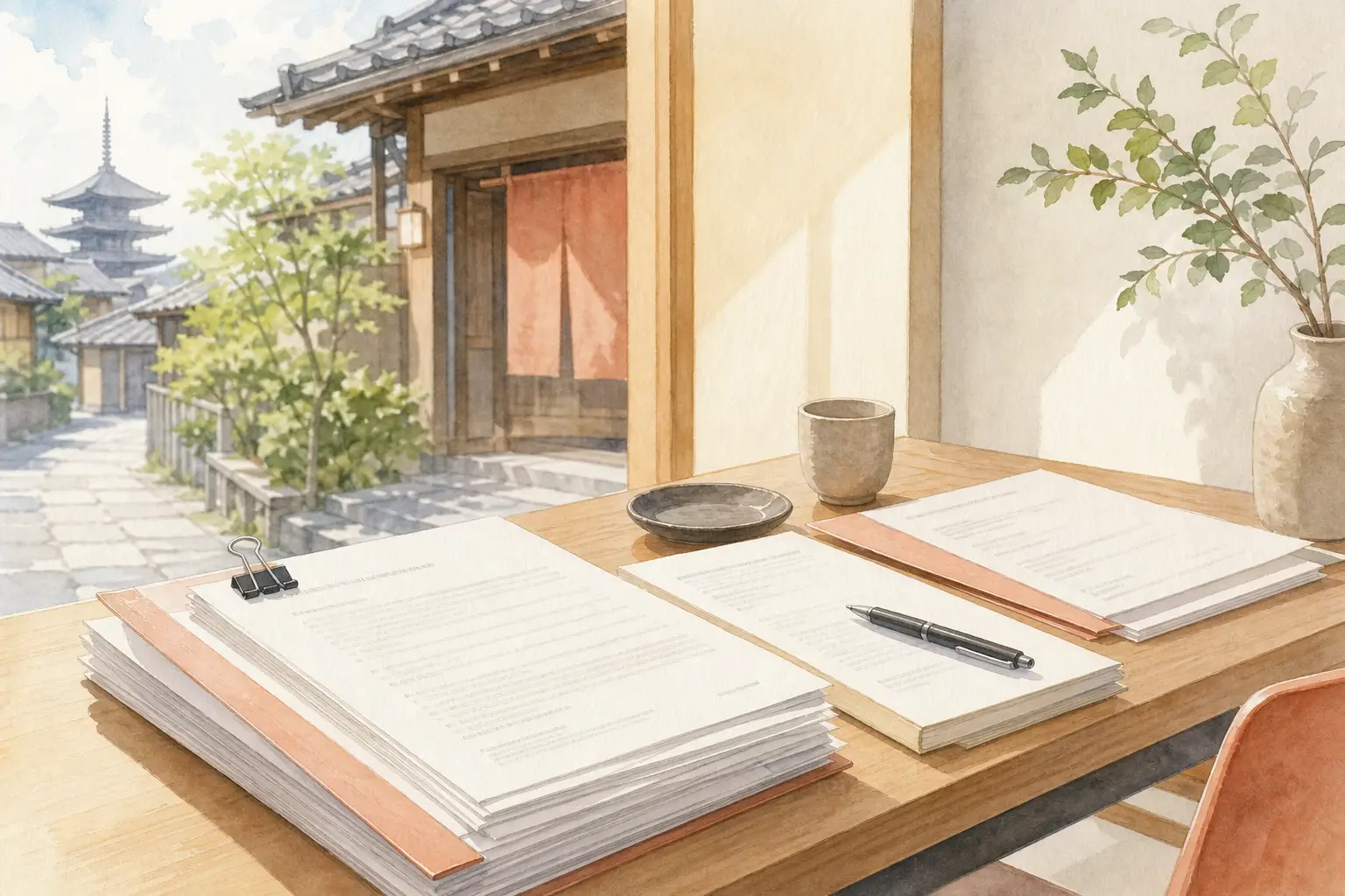 京都市の旅館業許可申請に必要な手続きと書類